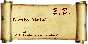 Buczkó Dániel névjegykártya