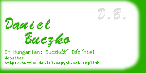 daniel buczko business card